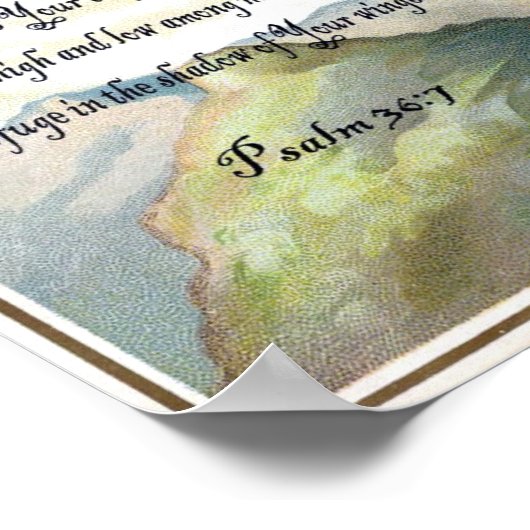 Vintag Valentine Postkarte Poster (Ecke)