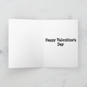 Vintag Valentine Skunk Feiertagskarte (Innenseite)