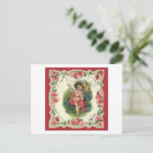 Vintag Valentine Viktorianisch Angel Feiertagspostkarte (Stehend Vorderseite)