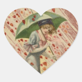 Vintag Valentine Viktorianische Lady Sticker