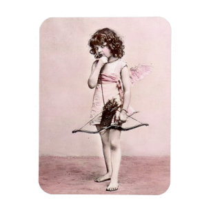 Vintag Valentine Vorsichtiges Cupid Magnet