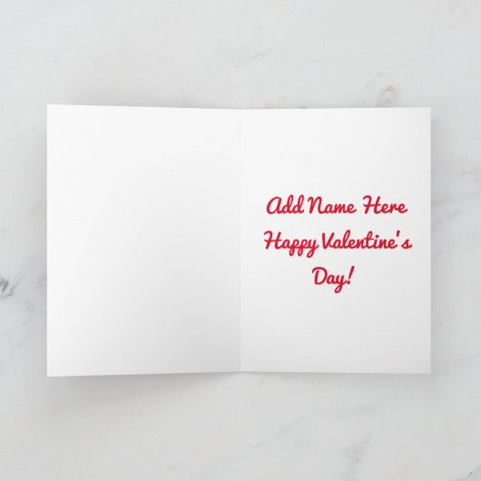 Vintag Valentine Welppy Feiertagskarte (Innenseite)