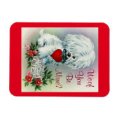 Vintag Valentine Welppy Magnet (Horizontal)