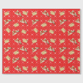 Vintag Valentinstag Angel Grüße Geschenkpapier (Flach)