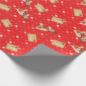 Vintag Valentinstag Angel Grüße Geschenkpapier (Ecke)