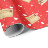 Vintag Valentinstag Angel Grüße Geschenkpapier (Rolleneckpunkt)