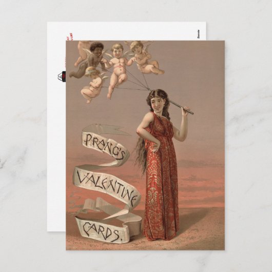 Vintag: Valentinstag - Feiertagspostkarte (Vorne/Hinten)