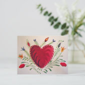 Vintag: Valentinstag - Feiertagspostkarte (Stehend Vorderseite)