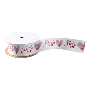 Vintag Valentinstag Liebe XXOO Coquette Rokoko Satinband
