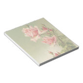 Vintag Valentinstag Rosa Viktorianische Gartenanla Notizblock (angewinkelt)