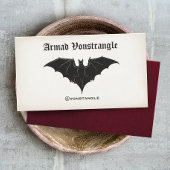 Vintag Vampire Bat Visitenkarte