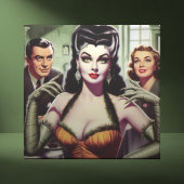 Vintag Vampire Girl Fliese