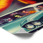 Vintag Vampire Girl Poster (Ecke)