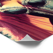 Vintag Vampire Girl Poster (Ecke)