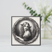 Vintag Vampire Gothic Horror Karte (Stehend Vorderseite)