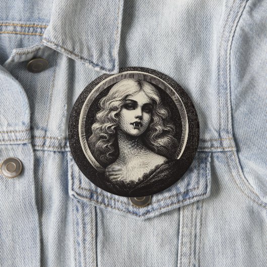Vintag Vampire Gothic Horror Spooky Button (Beispiel)