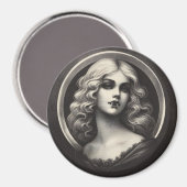 Vintag Vampire Gothic Horror Spooky Magnet (Vorderseite/Rückseite)
