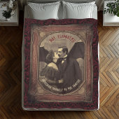 Vintag Vampire Gotische Romantische Dracula Kissin Fleecedecke
