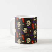 Vintag Vampire - Halloween Horror Icons Kaffeetasse (Vorderseite Links)