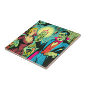 Vintag Vampire Horror Comicen Fliese (Seite)