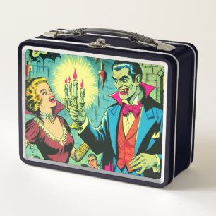 Vintag Vampire Horror Comicen Metall Brotdose