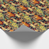 Vintag Vampire Woman Geschenkpapier (Ecke)