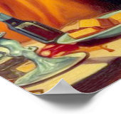 Vintag Vampire Woman Poster (Ecke)