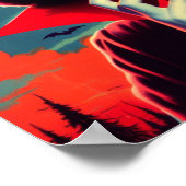 Vintag Vampire Woman Poster (Ecke)