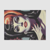 Vintag Vampire Woman Seidenpapier (Vorderseite)