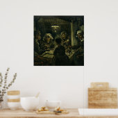 Vintag Van Gogh Die Kartoffeln essen Poster (Küche)