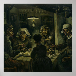 Vintag Van Gogh Die Kartoffeln essen Poster