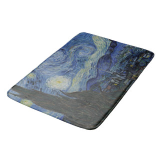 Vintag Van Gogh: Die Sternennacht Badematte