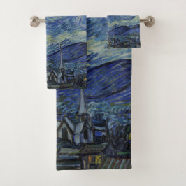 Vintag Van Gogh: Die Sternennacht Badhandtuch Set