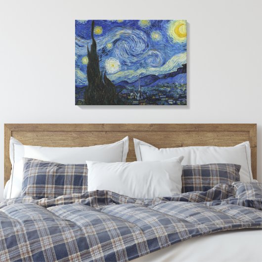 Vintag Van Gogh: Die Sternennacht Leinwanddruck (Insitu (Schlafzimmer))