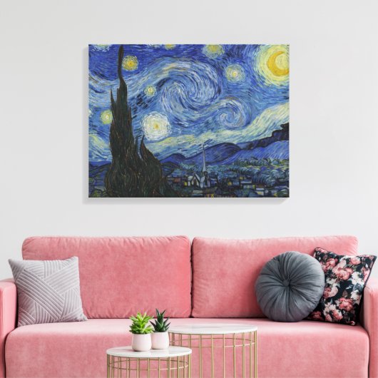 Vintag Van Gogh: Die Sternennacht Leinwanddruck (Insitu (Wohnzimmer))