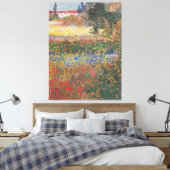 Vintag Van Gogh Flower Garden Leinwanddruck (Insitu (Schlafzimmer))