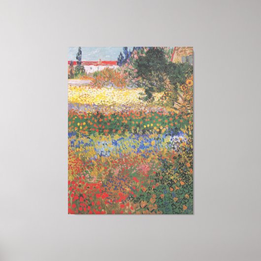 Vintag Van Gogh Flower Garden Leinwanddruck (Vorderseite)