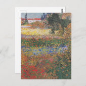 Vintag Van Gogh Flower Garden Postkarte (Vorne/Hinten)