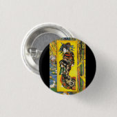 Vintag Van Gogh Geisha 1887 Button (Vorne & Hinten)