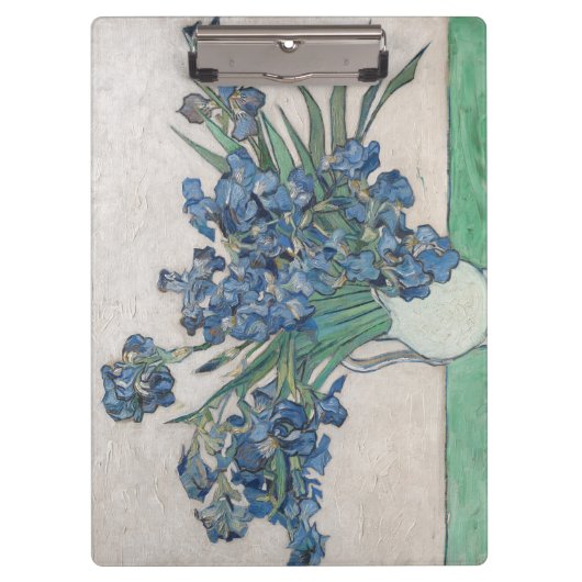 Vintag Van Gogh Irises Klemmbrett (Vorderseite)