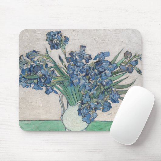 Vintag Van Gogh Irises Mousepad (Mit Mouse)
