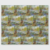 Vintag Van Gogh Pont de Clichy Geschenkpapier (Flach)