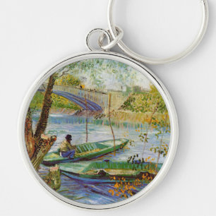 Vintag Van Gogh Pont de Clichy Schlüsselanhänger