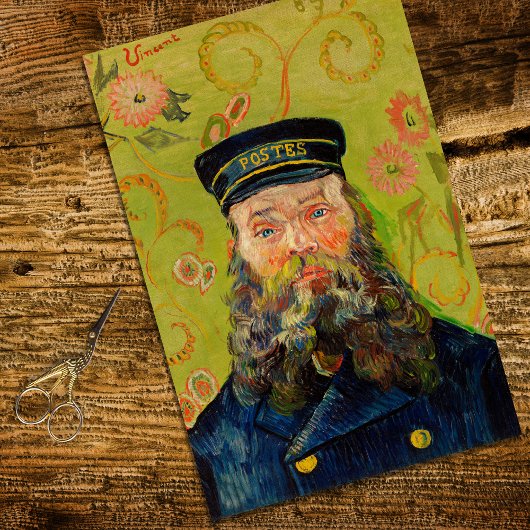 Vintag Van Gogh Postman Dekoupage Tissue Paper Seidenpapier