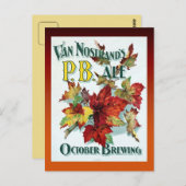 Vintag Van Nostrans Oktober-Ale Postkarte (Vorne/Hinten)