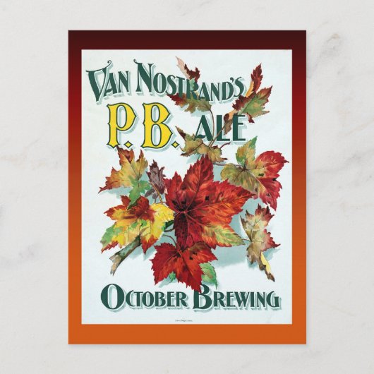 Vintag Van Nostrans Oktober-Ale Postkarte (Vorderseite)