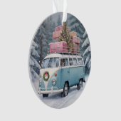 Vintag Vanagon Holiday Trip Ornament Obelisk (Vorderseite)