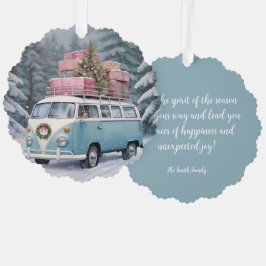 Vintag Vanagon Holiday Trip Ornament Obelisk