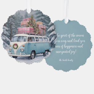 Vintag Vanagon Holiday Trip Ornament Obelisk