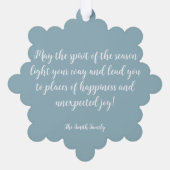 Vintag Vanagon Holiday Trip Ornament Obelisk Karte (Rückseite)